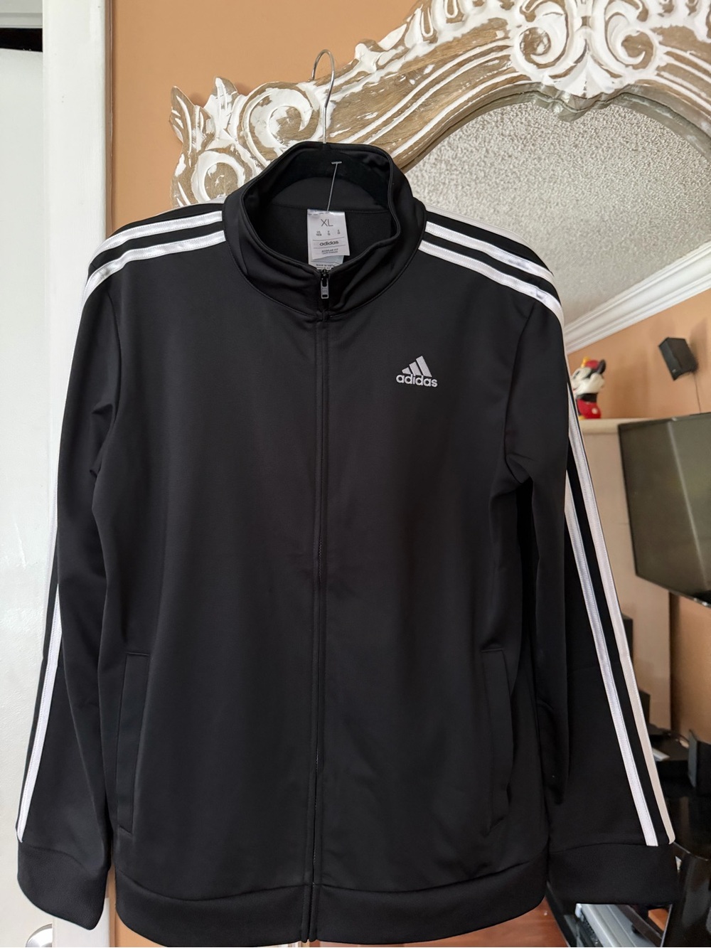 NWT ADIDAS Black Zip Up Jacket
